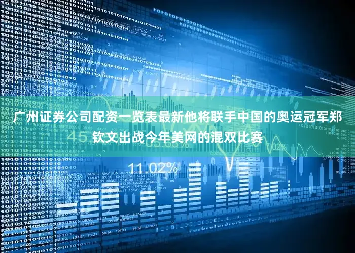 广州证券公司配资一览表最新他将联手中国的奥运冠军郑钦文出战今年美网的混双比赛