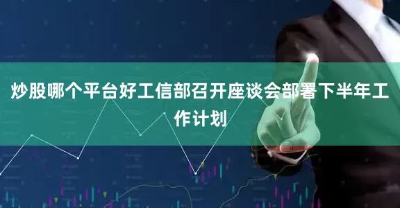 炒股哪个平台好工信部召开座谈会部署下半年工作计划